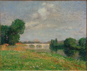 Most Perronet v Nantes od Gustave Loiseau
