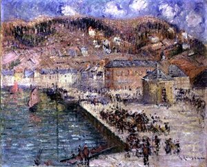 Rybí trh od Gustave Loiseau