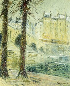 Pont Marie ve sněhu; Pont Marie, Sněhový efekt, kolem roku 1926