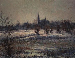Bílý mráz od Gustave Loiseau
