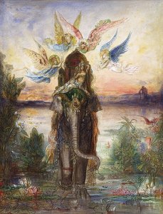 Der Heilige Elefant (Peri). 1882 od Gustave Moreau