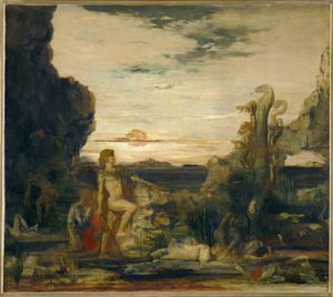 Herkules a Hydra z Lerny od Gustave Moreau