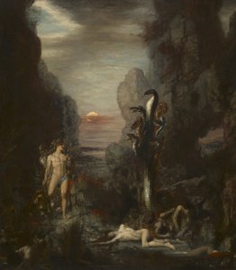 Herkules a lernajská hydra, 1875-76 od Gustave Moreau