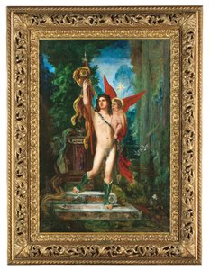 Jason a Eros, 1890-91 od Gustave Moreau