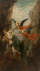 Moreau - Svatý na poušti, kolem roku 1879 od Gustave Moreau