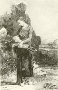 Orfeus (rytina) od Gustave Moreau