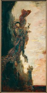 Sapfó, pád (malba na plátně) od Gustave Moreau