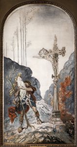 Potulný Žid, překvapený kalvárií, která ho volá, olejomalba na plátně od Gustava Moreaua (1826-1898). Fotografie, KIM Youngtae, Paříž, Musee Gustave Moreau. od Gustave Moreau