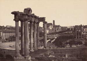 Řím, Pohled na Forum, 1858-1859 (foto)