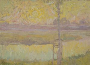 Jardin a Laethem-Saint-Martin, kolem roku 1910 od Gustave de Smet