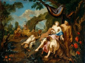 Bacchus a Ariadne, kolem 1725