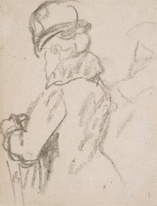 Mademoiselle Pouvereau (uhel na papíře) od Gwen John