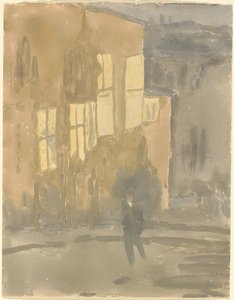 Ulice v noci, Meudon od Gwen John