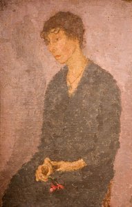 Žena držící květinu, 1908-1922.