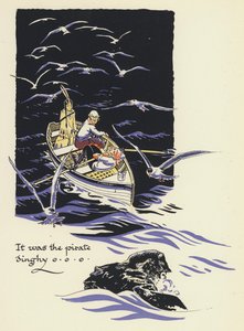 Peter Pan a Wendy: Byl to pirátský člun (barva litho)