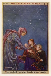 Vynikající žena (barevná litografie) od Gwynedd M. Hudson
