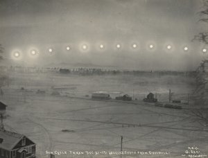 Sluneční cyklus pořízený 21.–17. prosince. Pohled na jih z Gov. Hill, 1917. od H.G Kaiser
