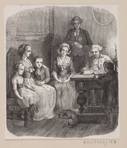 Ilustrace pro "Všechno na svém správném místě" v H.C. Andersen, "Pohádky a příběhy", svazek 2 od H.P. Hansen