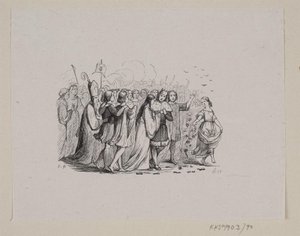 Ilustrace pro "The Wild Swans" v H.C. Andersen, "Pohádky a příběhy", svazek 1 od H.P. Hansen