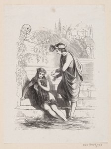 Ilustrace pro "Malá mořská víla" v H.C. Andersen, "Pohádky a příběhy", svazek 1 od H.P. Hansen