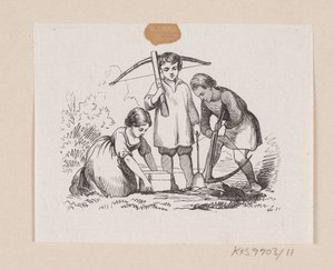Ilustrace pro "Den lille Idas Blomster" v H.C. Andersen, "Pohádky a příběhy", svazek 1 od H.P. Hansen