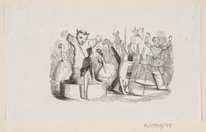 Ilustrace pro "The Steadfast Cin Soldier" v H.C. Andersen, "Pohádky a příběhy", svazek 1 od H.P. Hansen