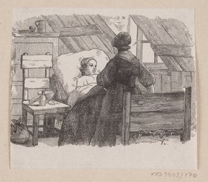 Ilustrace pro "Pět z hrachového lusku" v H.C. Andersen, "Pohádky a příběhy", svazek 2 od H.P. Hansen