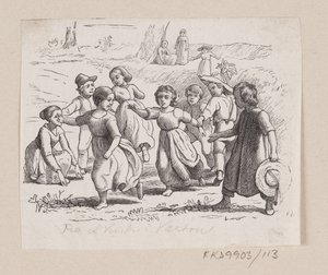 Ilustrace pro "Z okna ve Vartou" v H.C. Andersen, "Pohádky a příběhy", svazek 2 od H.P. Hansen