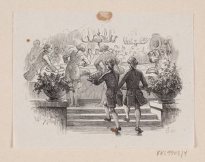 Ilustrace pro "Ohňostroj" v H.C. Andersen, "Pohádky a příběhy", svazek 1 od H.P. Hansen