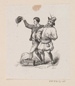 Ilustrace pro "Císařovy nové šaty" v H.C. Andersen, "Pohádky a příběhy", svazek 1 od H.P. Hansen