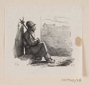 Ilustrace pro "Lykkens Kalosker" v H.C. Andersen, "Pohádky a příběhy", svazek 1 od H.P. Hansen