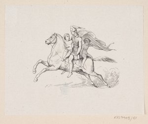 Ilustrace pro "Ole Lukøie" v H.C. Andersen, "Pohádky a příběhy", svazek 1 od H.P. Hansen