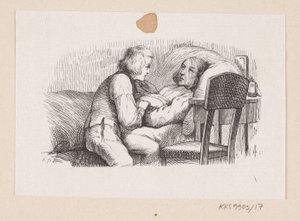 Ilustrace pro "Společník na cestách" v H.C. Andersen, "Pohádky a příběhy", svazek 1 od H.P. Hansen