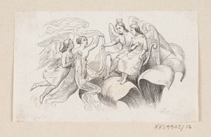 Ilustrace pro "Tommelise" v H.C. Andersen, "Pohádky a příběhy", svazek 1 od H.P. Hansen