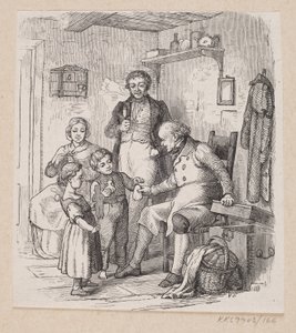 Ilustrace pro "Pod vrbou" v H.C. Andersen, "Pohádky a příběhy", svazek 2 od H.P. Hansen
