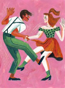 Pár tančící swing