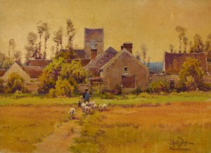 Francouzská vesnice, konec 19.-začátek 20. století. od H. Anthony Dyer