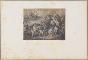 Svatá rodina a andělé od H. Bayard and F. A. Renard