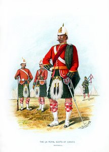 The 5th Royal Scots of Canada, Montreal, c1890.