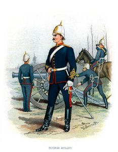 Viktoriánské dělostřelectvo, c1890.