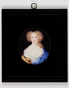 Lady Margaret Cavendish, poté vévodkyně z Newcastlu (akvarel na slonovině)