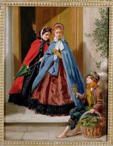 Prodejce květin, 1862 od H. Hilt