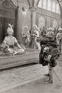 Sir Anthony Shirley navštěvující dvůr šáha Abbáse Velikého, Persie v roce 1599, z Hutchinson