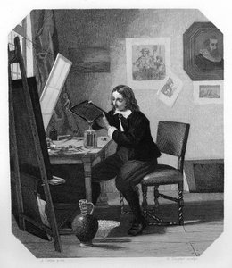 Cornelis Visscher, holandský rytec ze 17. století, c1870