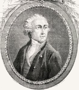 Antoine Laurent Lavoisier, vyrytý Pannemaker-Ligny, z „Histoire de la Revolution Francaise“ od Louise Blanca (1811-82)