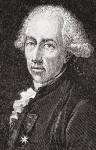Francois Alexandre Frederic, vévoda de la Rouchefoucauld-Liancourt, vyrytý Pannemaker-Ligny, z „Histoire de la Revolution Francaise“ od Louise Blanca (1811-82) od H. de la Charlerie