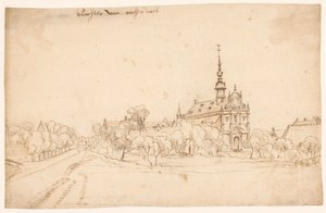 Klášter Roosendael ve Walemu, mezi stromy od H. van Wel (attributed to)