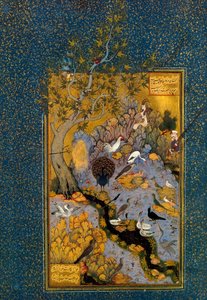 Folio od Mantiq al-Tayr The Language of the Birds, od Attar, c1600. od Habib Allah