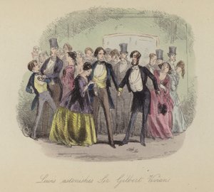 Ilustrace pro Lewis Arundel aneb The Railroad of Life od Franka E Smedleyho (barevná rytina) od after Hablot Knight Browne