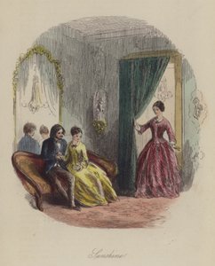 Ilustrace pro Lewis Arundel aneb The Railroad of Life od Franka E Smedleyho (barevná rytina) od after Hablot Knight Browne